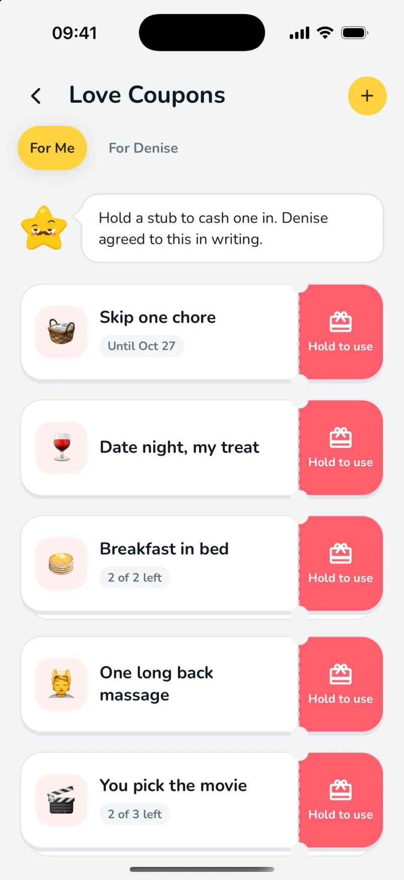 IOUs, but romantic.