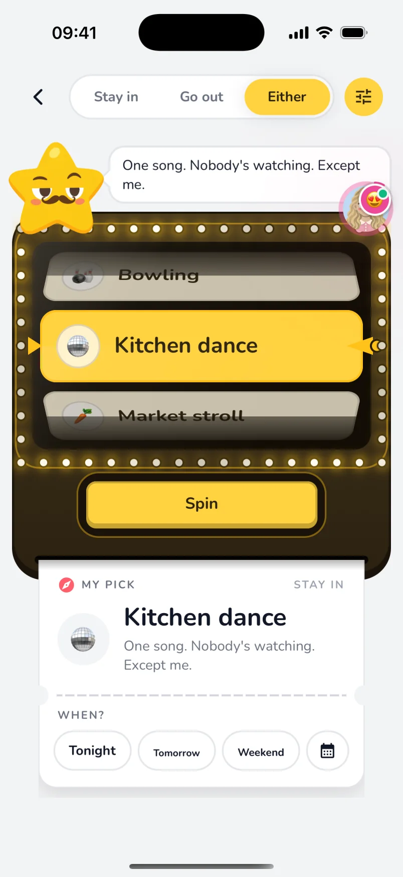 Out of ideas? Spin for one.